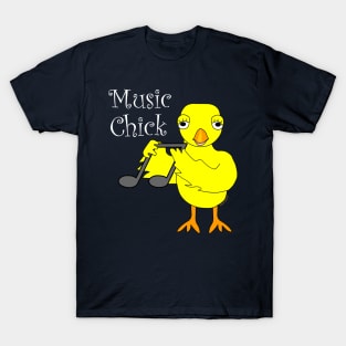 Music Chick Text T-Shirt